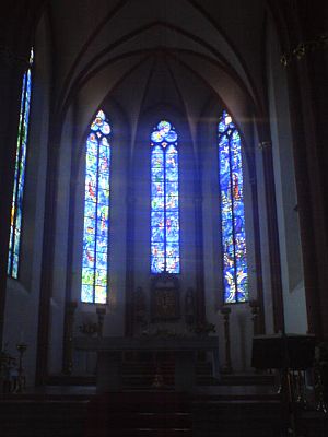 Die Chagallfenster von Mainz St. Stephan.